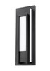 Z-Lite Keaton 1 Light Outdoor Wall Light in Black (520B-BK-LED)