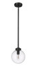 Laurent 1 Light Outdoor Pendant in Black (599P8-BK)
