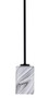 Atlas 1 Light Mini Pendant In Matte Black Finish With 4" Onyx Swirl Glass (4501-MB-3009)