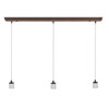 Trinity Oil Rubbed Bronze 3 Light LED Bar Pendant Assembly (52023LEDDFCLP-ORB)