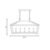 Savoy House Townsend 5-Light Linear Chandelier in Matte Black (1-424-5-89)