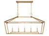 Townsend 5-Light Linear Chandelier in Warm Brass (1-424-5-322)