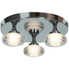 Optix Chrome 3 Light Cluster LED Flush Mount (63978LEDD-CH/ACR)
