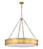 Anders 3 Light Chandelier in Rubbed Brass (1944P33-RB-LED)