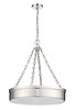 Anders 3 Light Chandelier in Polished Nickel (1944P22-PN-LED)