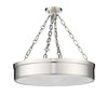 Z-Lite Anders 3 Light Semi Flush Mount in Polished Nickel (1944SF22-PN-LED)