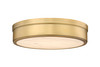 Z-Lite Anders 1 Light Flush Mount in Rubbed Brass (1944F15-RB-LED)