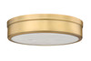 Z-Lite Anders 1 Light Flush Mount in Rubbed Brass (1944F15-RB-LED)