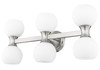 Artemis 6 Light Vanity in Brushed Nickel (494-6V-BN)