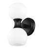 Artemis 2 Light Wall Sconce in Matte Black (494-2S-MB)