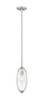 Arden 1 Light Pendant in Brushed Nickel (651P-ROD-BN)