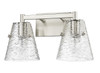 Analia 2 Light Vanity in Brushed Nickel (1101-2V-BN)