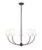 Shannon 5 Light Chandelier in Matte Black (3040-32MB)