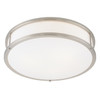 Conga Brushed Steel LED Flush Mount (50081LEDDLP-BS/OPL)