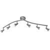 Mirage Brushed Steel 6 Light Adjustable Track (52226-BS)