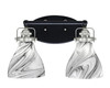 Easton 2 Light Bath Bar Shown In Matte Black & Brushed Nickel Finish With 6.25" Onyx Swirl Glass (1932-MBBN-4769)