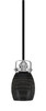Easton 1 Light Mini Pendant Shown In Matte Black & Brushed Nickel Finish With 5" Black Matrix Glass (1941-MBBN-4029)