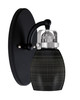 Easton 1 Light Wall Sconce Shown In Matte Black & Brushed Nickel Finish With 5" Black Matrix Glass (1931-MBBN-4029)