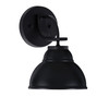 Cavella 1 Light Wall Sconce Shown In Matte Black Finish With 7" Matte Black Double Bubble Metal Shade (3911-MB-427-MB)