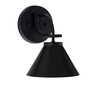 Cavella 1 Light Wall Sconce Shown In Matte Black Finish With 7" Matte Black Cone Metal Shade  (3911-MB-421-MB)