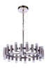 Simple Lux 24 Light LED Chandelier in Brushed Polished Nickel (57524-BNK-LED)