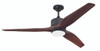 Mobi 60" 3-Blade Indoor/Outdoor (Wet) Ceiling Fan in Oiled Bronze w/ Mahogany Blades; Integrated Light Kit (MOB60OB3)