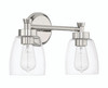 Henning 2 Light Vanity in Polished Nickel (12716PLN2)