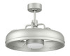 Taylor 20" 3-Blade Indoor/Outdoor (Damp) Ceiling Fan in Painted Nickel w/ Clear Acrylic Blades; Light Kit Included (optional) (TYL24PN3)