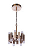 Simple Lux 12 Light LED Convertible Semi Flush in Satin Brass (57552-SB-LED)