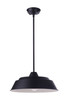 Landmark 1 Light 15" Outdoor Pendant in Midnight (ZA5521-MN)
