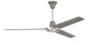 Utility 56" 3-Blade Ceiling Fan in Titanium/Brushed Polished Nickel w/ Titanium Finish Blades; Not Light Kit Adaptable (UT56TBNK3MR)