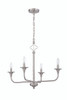 Jolenne 4 Light Chandelier in Brushed Polished Nickel (57024-BNK)