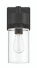 Briscoe 1 Light 15" Outdoor Wall Lantern in Midnight (ZA5704-MN)