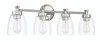 Henning 4 Light Vanity in Polished Nickel (12730PLN4)