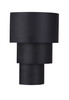 Midtown 1 Light Large Outdoor 3 Tiered LED Wall Mount in Midnight (ZA5122-MN-LED)