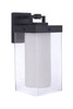 Hayner 1 Light Small Outdoor Wall Lantern in Midnight (ZA5604-MN)