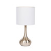 1 Light Metal Base Table Lamp in Brushed Polished Nickel (86226)