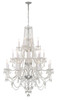 Traditional Crystal 20 Light Polished Chrome Chandelier (1157-CH-CL-MWP)