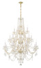 Traditional Crystal 20 Light Polished Brass Chandelier (1157-PB-CL-MWP)