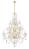 Traditional Crystal 20 Light Polished Brass Chandelier (1157-PB-CL-MWP)