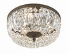 Crystorama 3 Light Spectra Crystal English Bronze Ceiling Mount (714-EB-CL-SAQ)