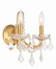 Filmore 2 Light Spectra Crystal Antique Gold Wall Mount (4452-GA-CL-SAQ)