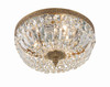 Crystorama 3 Light Clear Italian Crystal Olde Brass Ceiling Mount (712-OB-CL-I)