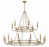 Bailey 18 Light Aged Brass Chandelier (BAI-A2109-AG)