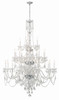 Traditional Crystal 25 Light Polished Chrome Chandelier (1156-CH-CL-MWP)