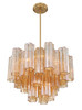 Addis 6 Light Aged Brass Chandelier (ADD-306-AG-AM)