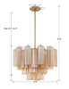 Addis 6 Light Aged Brass Chandelier (ADD-306-AG-AM)