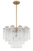 Addis 6 Light Aged Brass Chandelier (ADD-306-AG-CL)