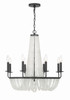 Bella 8 Light Matte Black Chandelier (BLA-10668-MK)