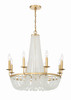 Bella 8 Light Antique Gold Chandelier (BLA-10668-GA)